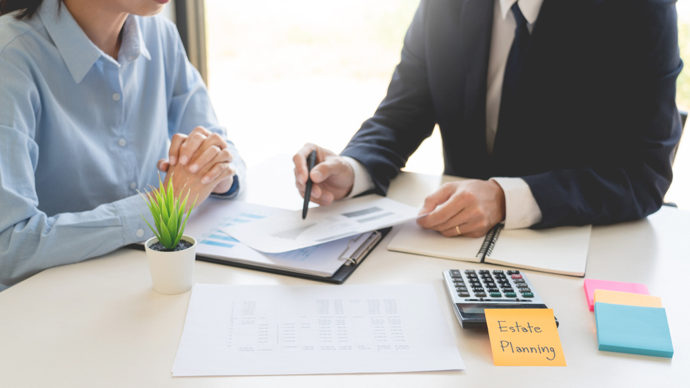 Wealth,Management,Concept,,Business,Man,And,Team,Analyzing,Financial,Statement